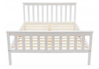 Cama de madera 140x200 con cabecero y somier
