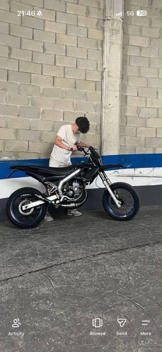 Derbi Senda Xtreme Supermotard Negra