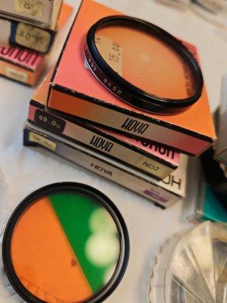 Lote 20 Filtros HOYA vintage (49mm a 77mm) Raros