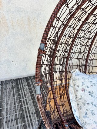 Sillón Colgante Ratán Marrón