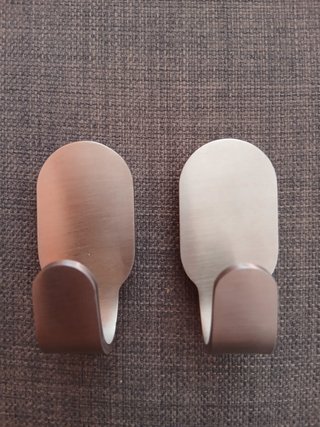 Ganchos IKEA BROGRUND Metal Plateado
