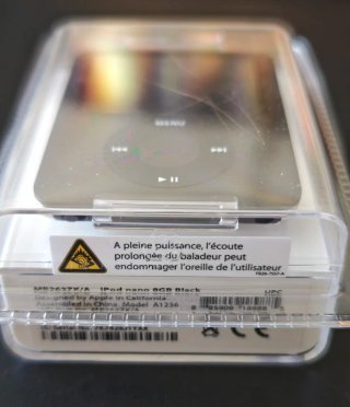 Apple iPod nano 8GB Negro 3ª Gen A1236 PRECINTADO