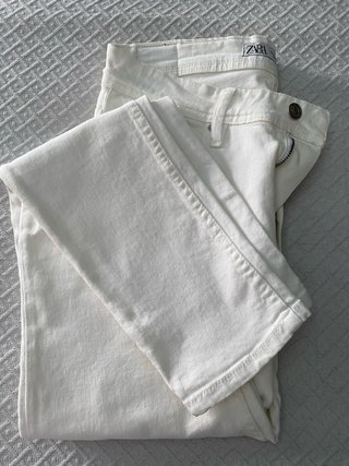 Pantalón blanco Zara Talla 40