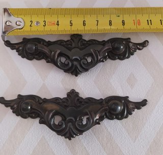 4 Tiradores Vintage Metal