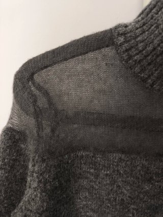 Jersey vestido mujer gris