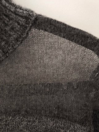 Jersey vestido mujer gris