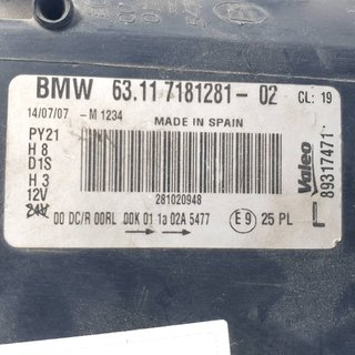 FARO IZQUIERDO BMW BMW SERIE 1 BERLINA (E81/E87) 2004-2012
