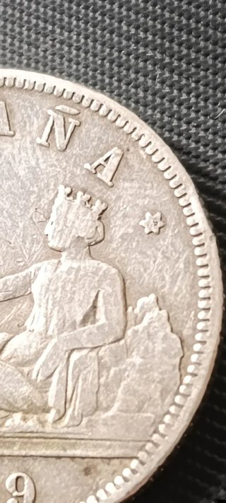 2 Pesetas de 1869, Gobierno Provisional de España