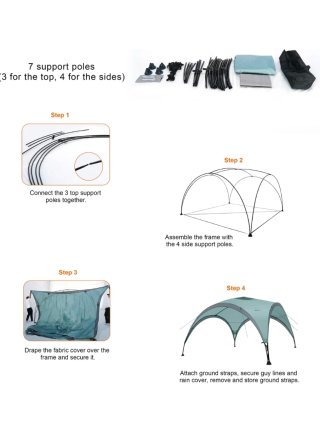 Cenador Carpa 3,65x3,65 m