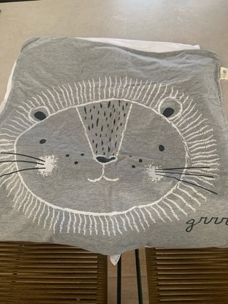 Funda nórdica y relleno león minicuna