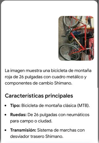 Bicicleta de montaña roja