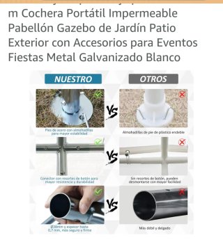 Carpa Garaje 4x4 Outsunny Impermeable