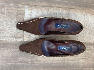 Zapatos Suly Ruiz ante marrón talla 40