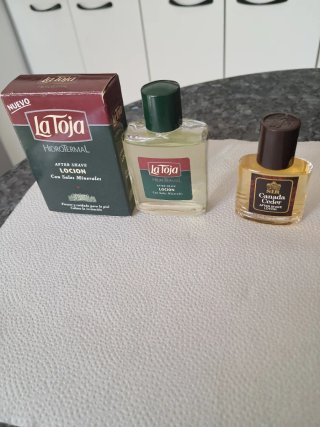 Lote 2 Miniaturas vintage After Shave para hombre