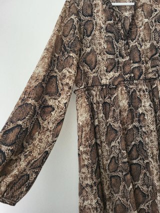 Vestido estampado animal print