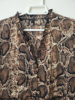 Vestido estampado animal print