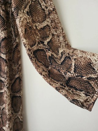 Vestido estampado animal print