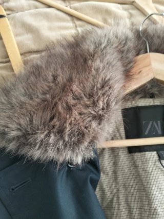 Abrigo Zara Azul Talla S