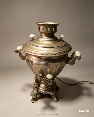 Samovar elettrico URSS 1974 Ottone
