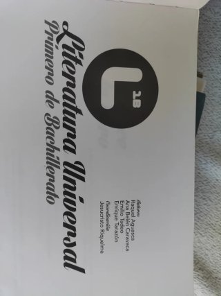 Literatura universal, Primero de Bachillerato