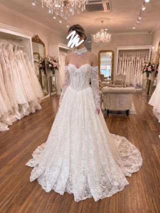 Vestido de Novia Encaje marfil