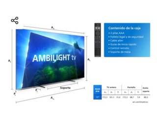 Philips OLED818 77 4K HDR10+ TV NUEVO