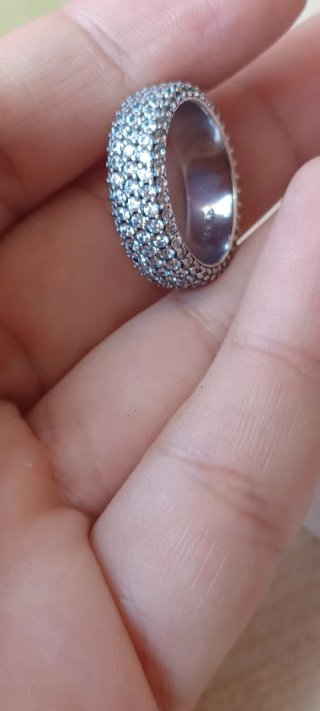 Anello Argento 925 con Zirconi Misura 56