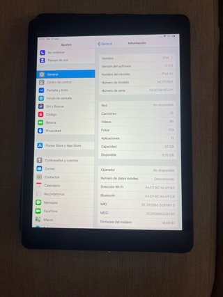 iPad Air WiFi + Cellular 32 GB Plata
