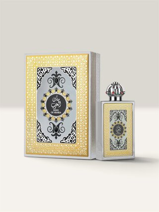 Perfume King of Arabia Dorado y Plateado