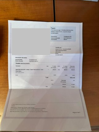 Apple Watch Ultra 1ª Gen Titanio impoluto