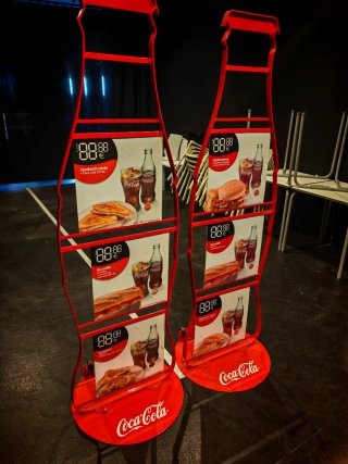Cartel Publicitario Coca-Cola Menú, 15€ unidad