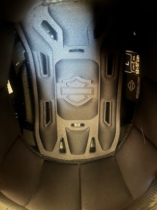 Casco Harley Davidson Gris Naranja TALLA L