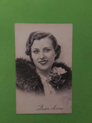 Cartolina d'auguri Buon Anno d'epoca