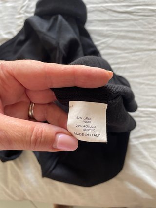 Maglione collo alto nero XXL