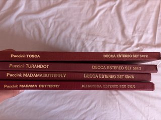 4 Vinilos Ópera Puccini Originales DECCA STEREO