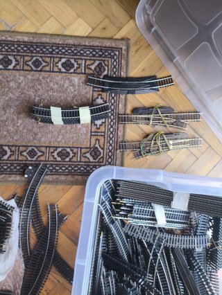 Vías Tren Eléctrico Escala HO (Curvas, Rectas, Des