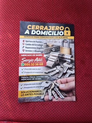 Cerrajero domicilio alicante ciudad