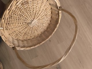 Cesta grande de mimbre
