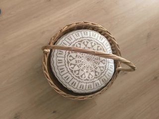 Cesta grande de mimbre