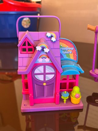Pinypon Casa Árbol y Coche Rosa