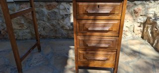 Escritorio antiguo de roble años 60