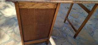 Escritorio antiguo de roble años 60