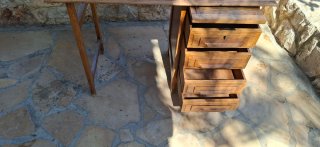 Escritorio antiguo de roble años 60