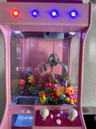 Máquina Arcade Garra Juguetes Rosa