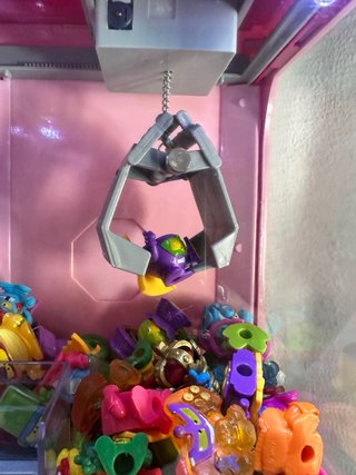 Máquina Arcade Garra Juguetes Rosa