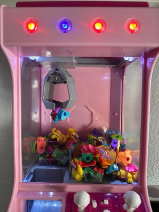 Máquina Arcade Garra Juguetes Rosa