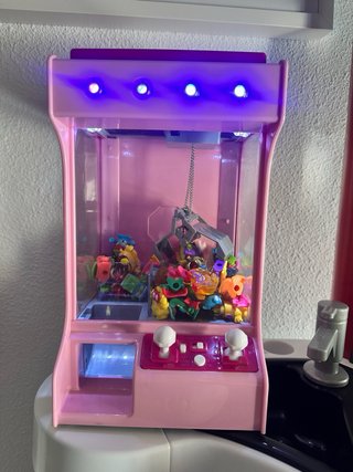 Máquina Arcade Garra Juguetes Rosa