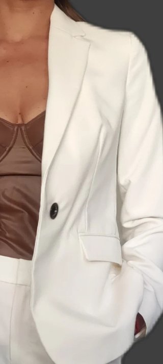 Traje de chaqueta blanco