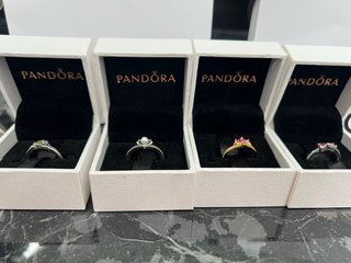 Anillos Pandora Plata y Rosa