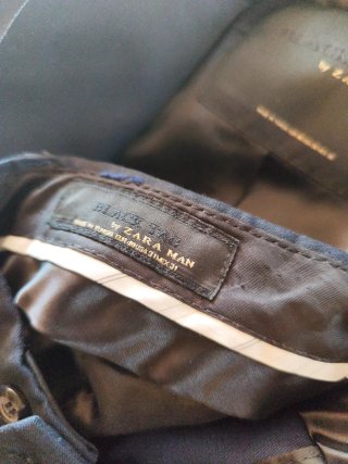 Traje Zara Man S/34-36 Azul